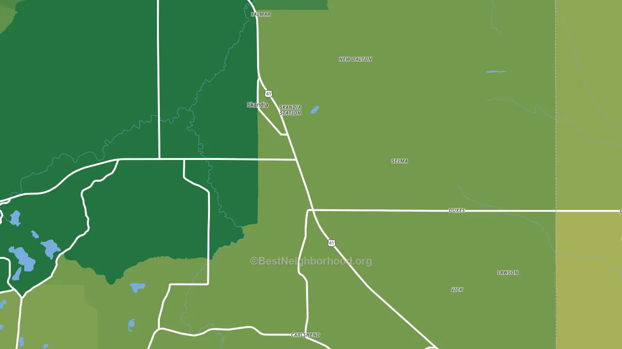 49885, MI block-group voter-turnout map