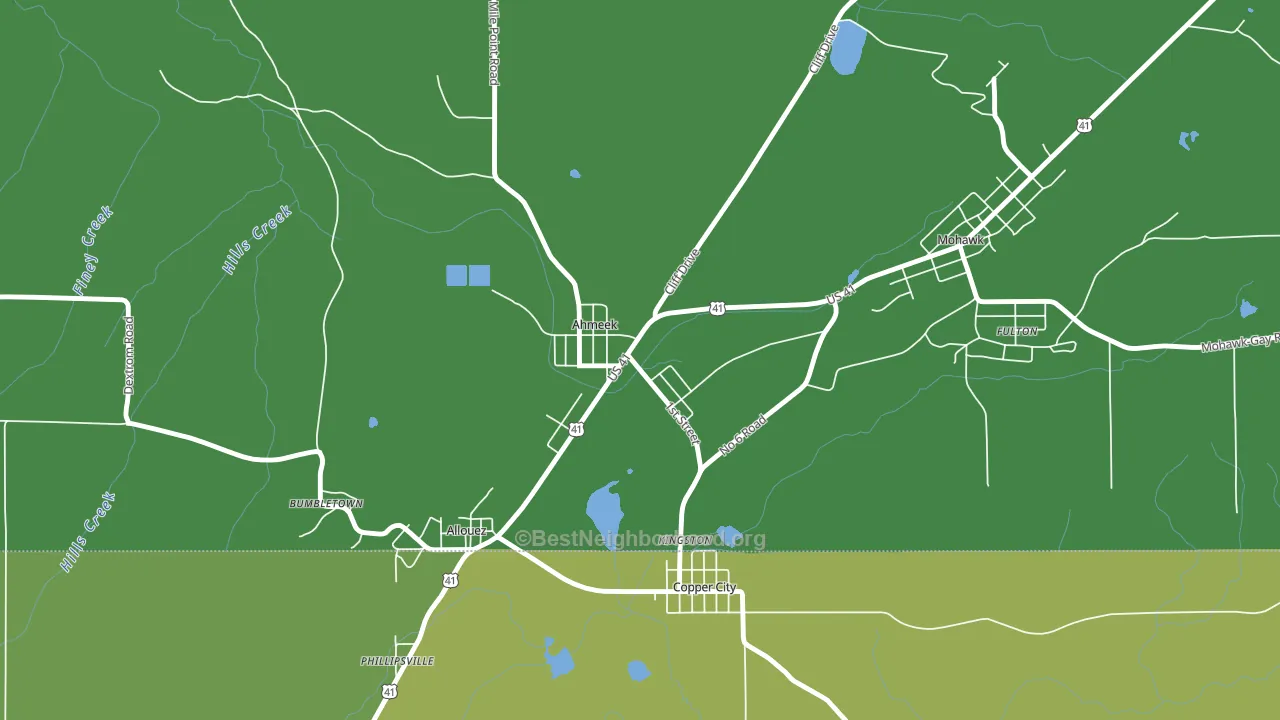 49901, MI block-group voter-turnout map