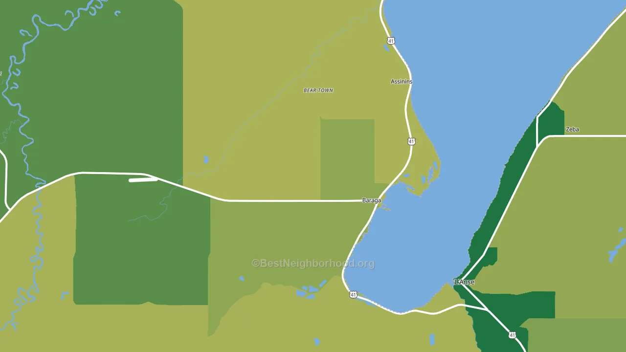 49908, MI block-group voter-turnout map
