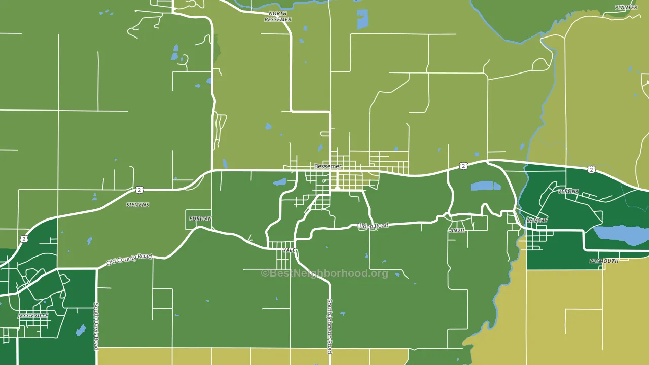 49911, MI block-group voter-turnout map