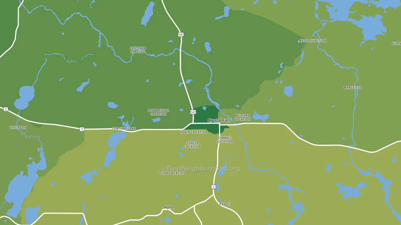 49920, MI block-group voter-turnout map