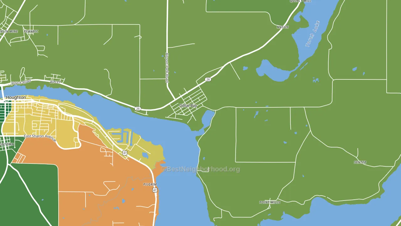 49922, MI block-group voter-turnout map