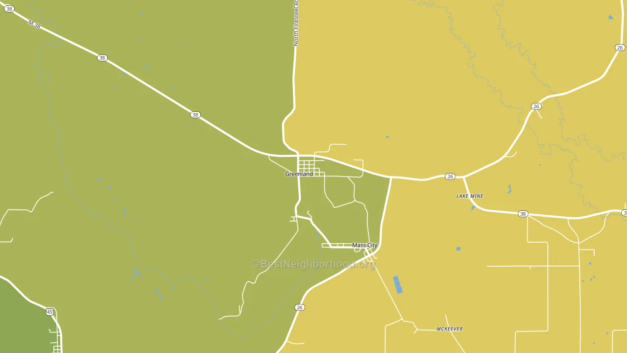 49929, MI block-group voter-turnout map