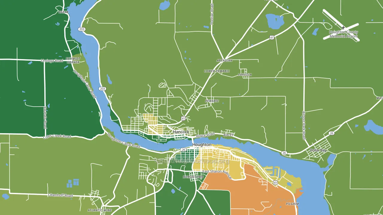 49930, MI block-group voter-turnout map