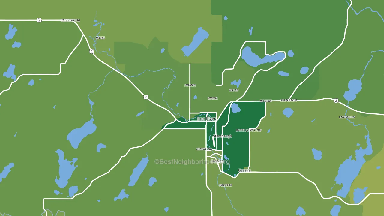 49935, MI block-group voter-turnout map