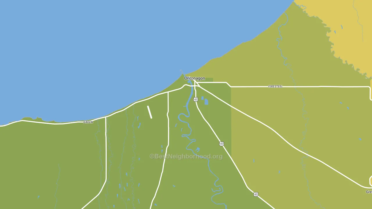 49953, MI block-group voter-turnout map