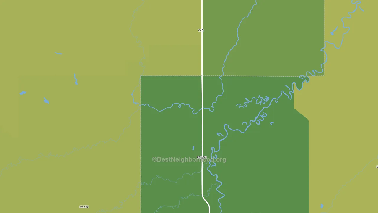 49958, MI block-group voter-turnout map
