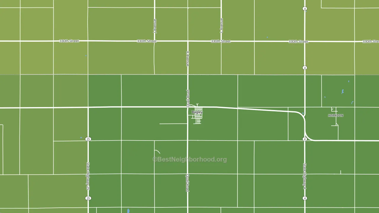 50026, IA block-group voter-turnout map