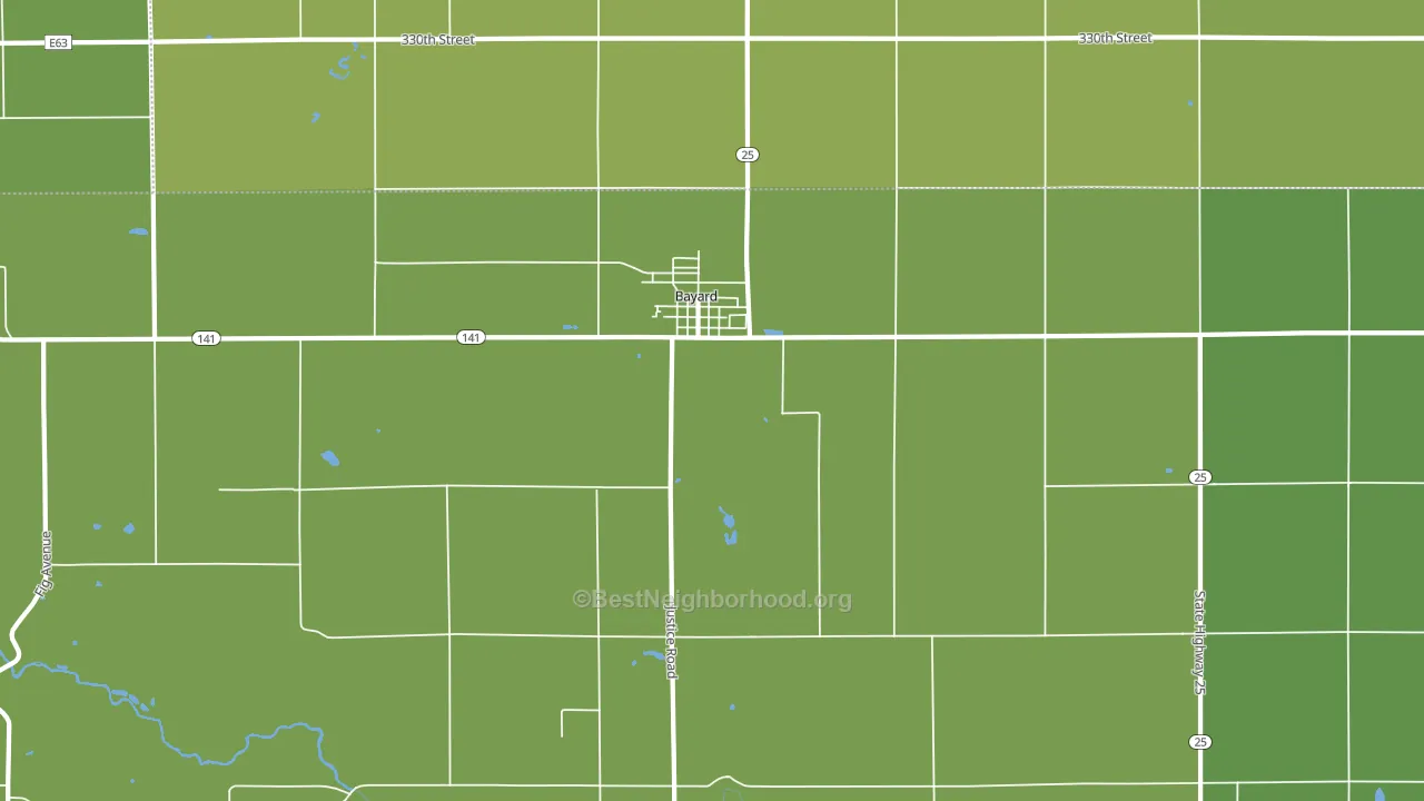 50029, IA block-group voter-turnout map