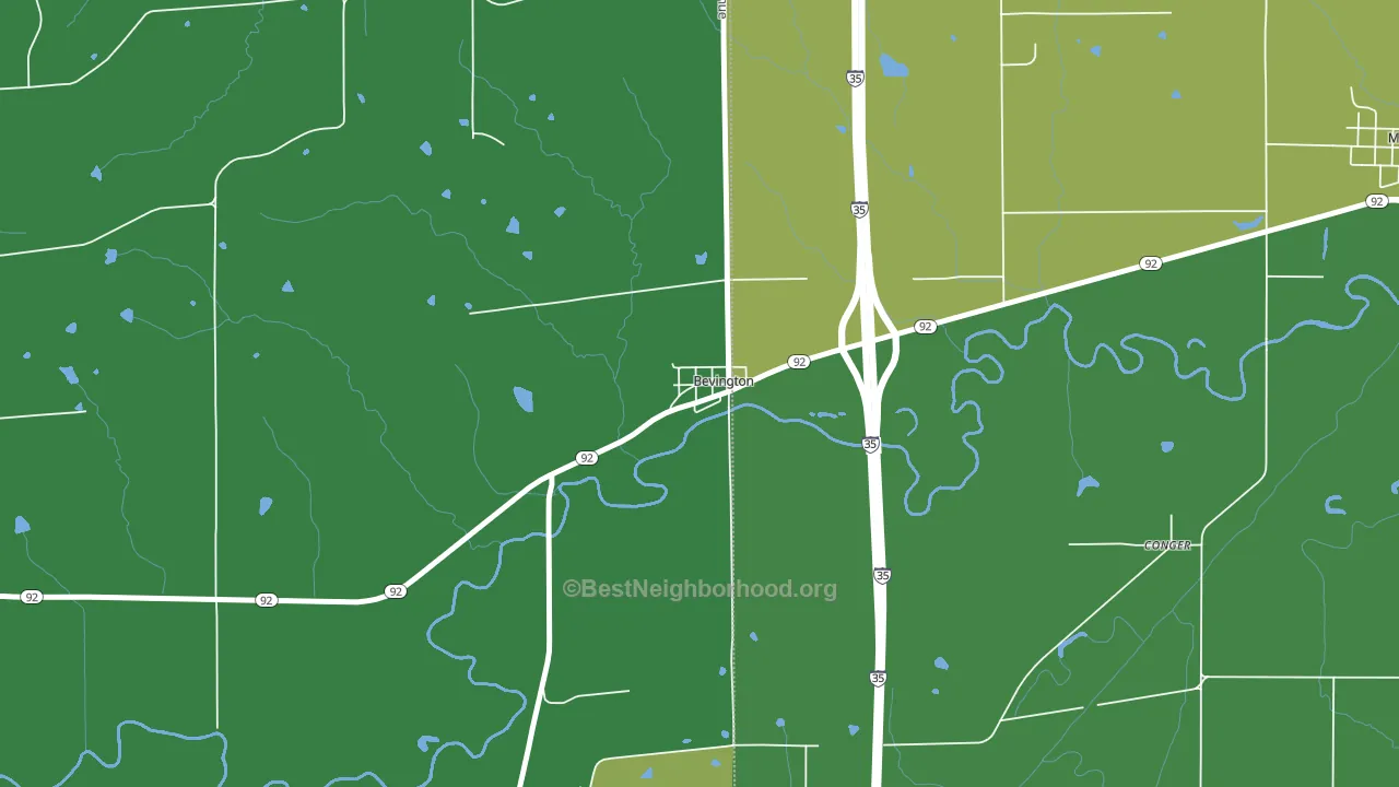 50033, IA block-group voter-turnout map