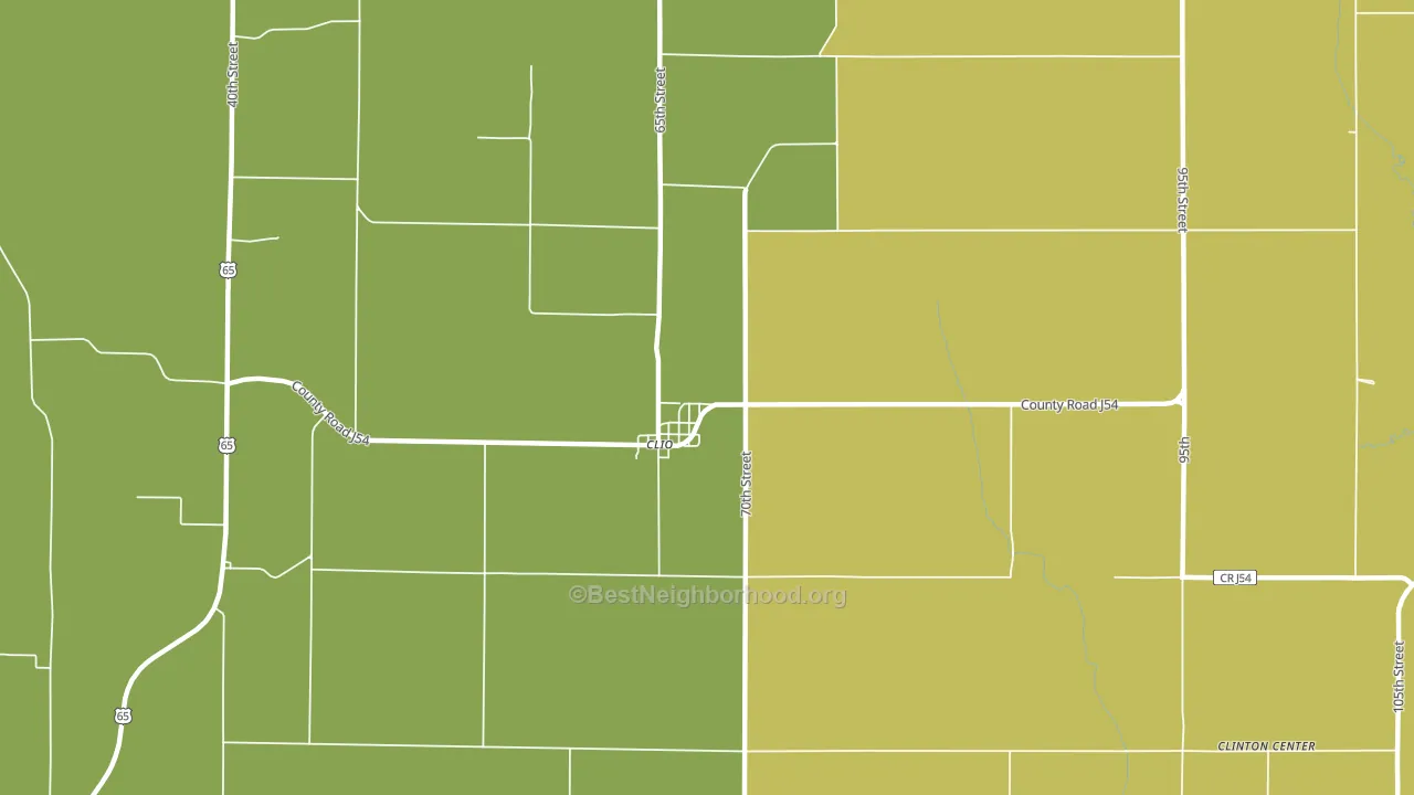 50052, IA block-group voter-turnout map