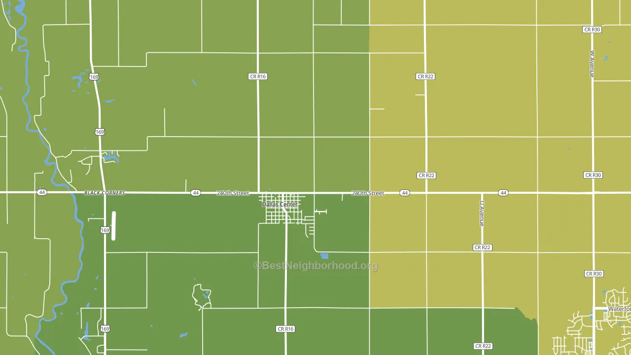 50063, IA block-group voter-turnout map