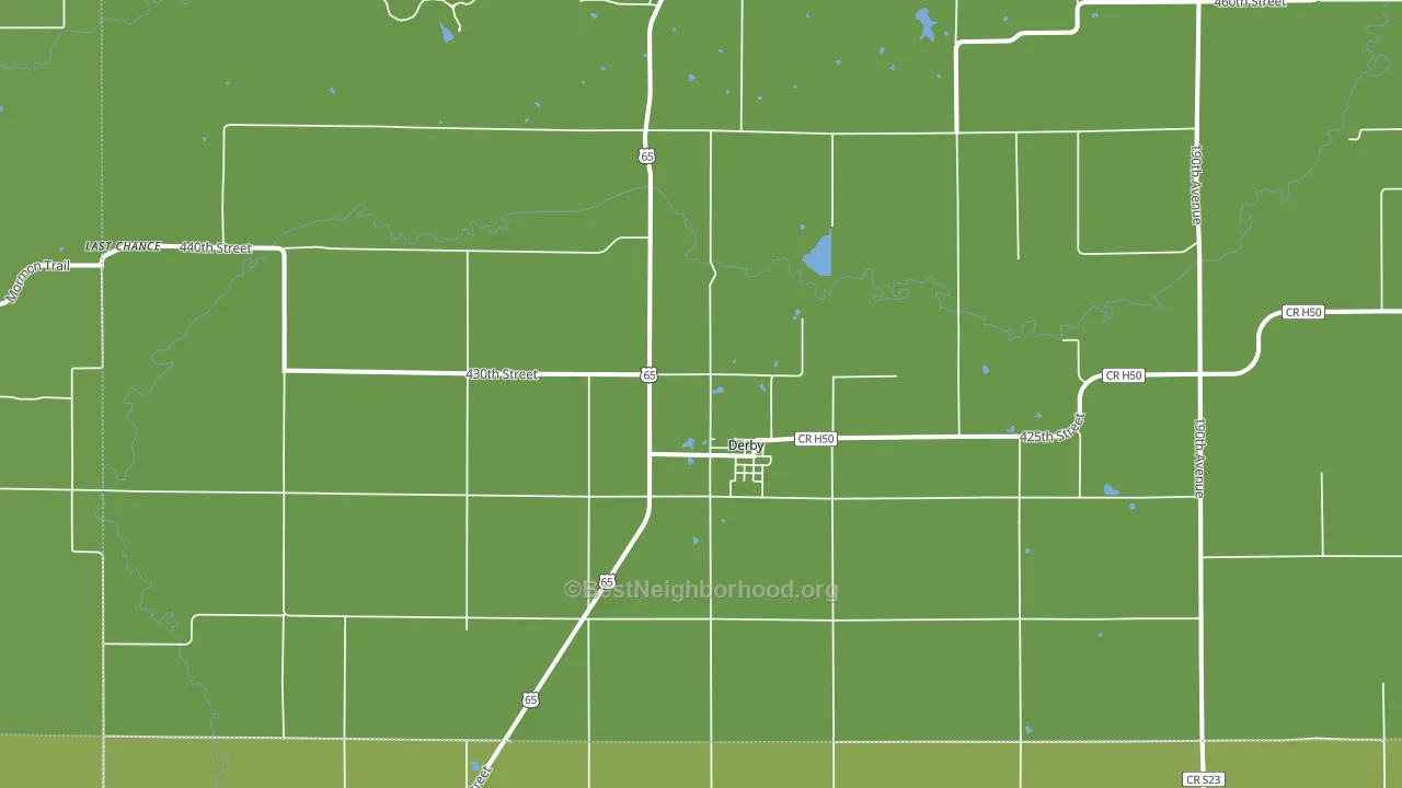 50068, IA block-group voter-turnout map