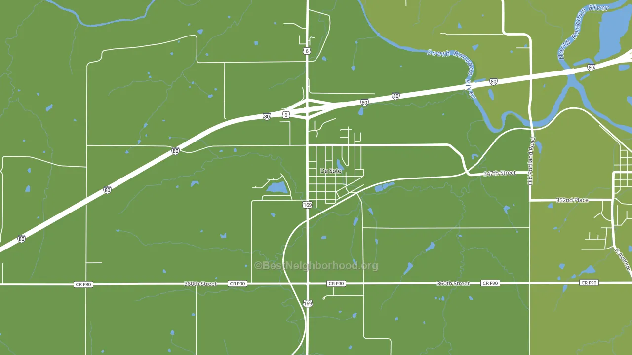 50069, IA block-group voter-turnout map