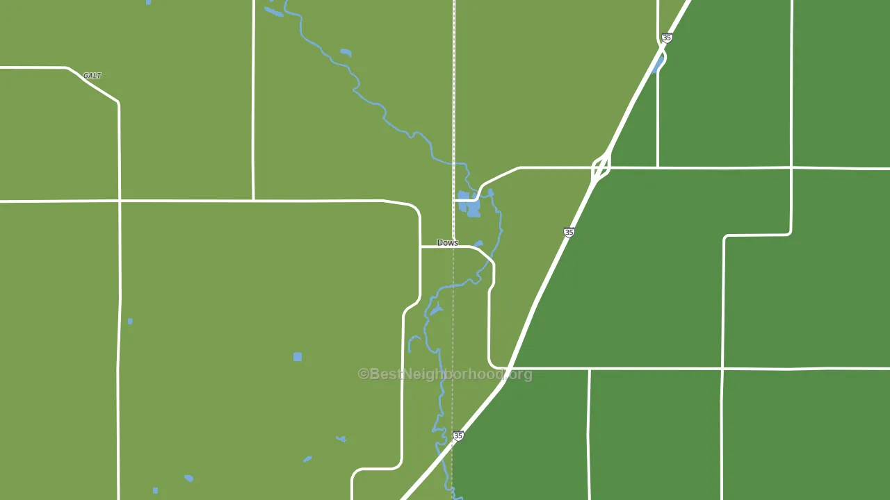 50071, IA block-group voter-turnout map