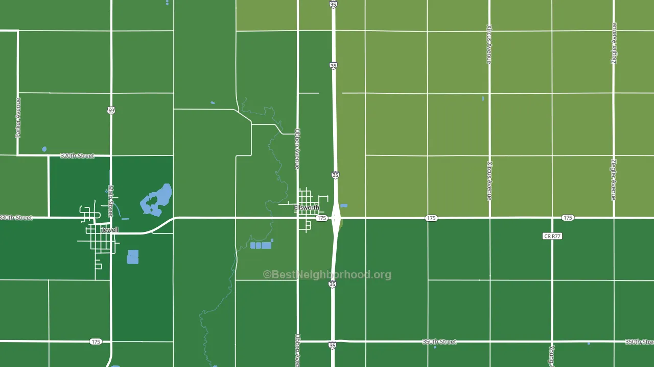 50075, IA block-group voter-turnout map