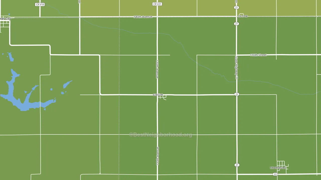 50104, IA block-group voter-turnout map