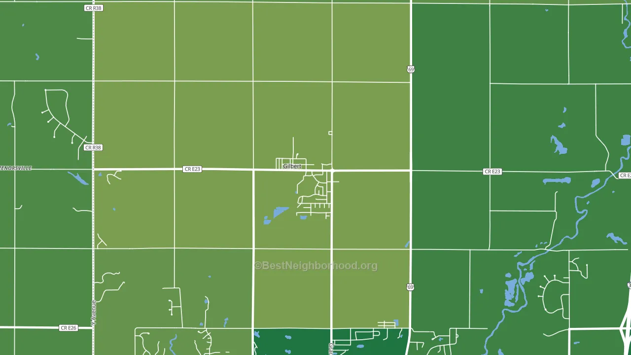 50105, IA block-group voter-turnout map