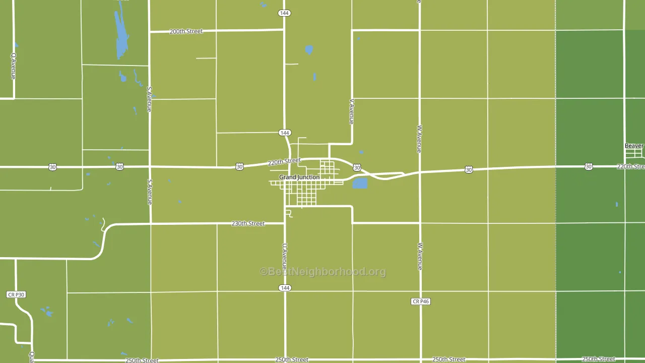50107, IA block-group voter-turnout map