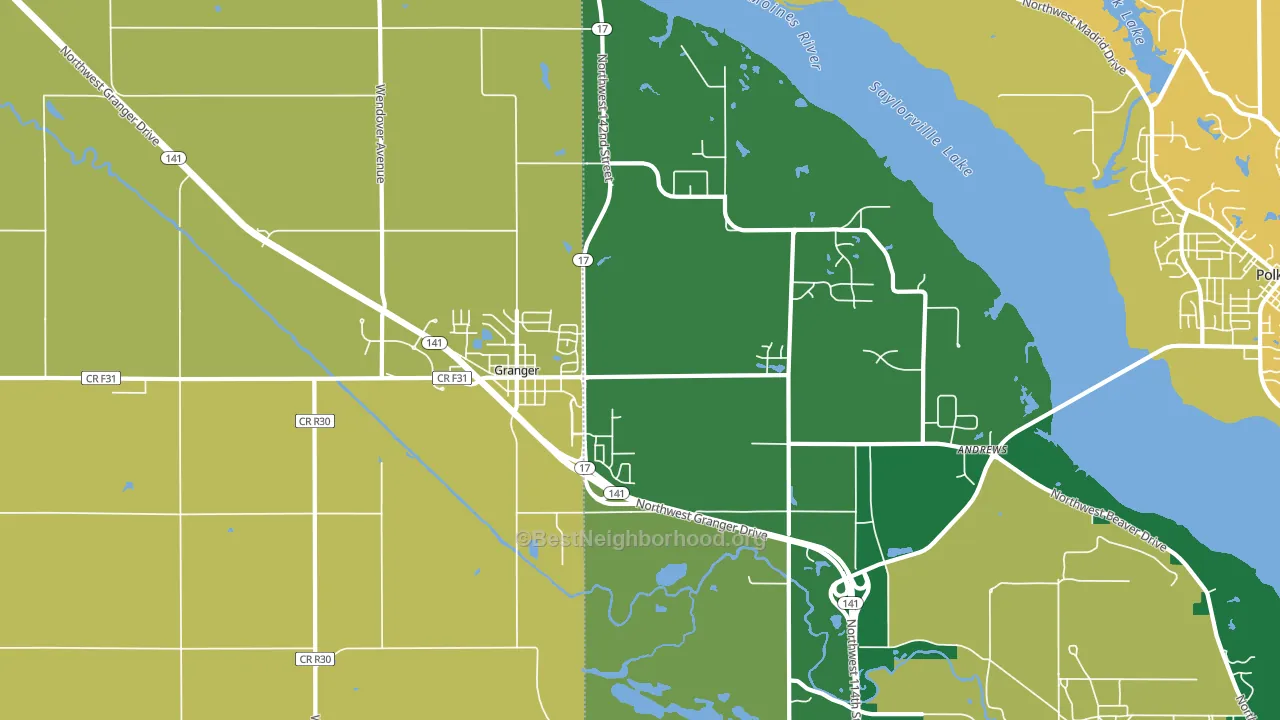 50109, IA block-group voter-turnout map