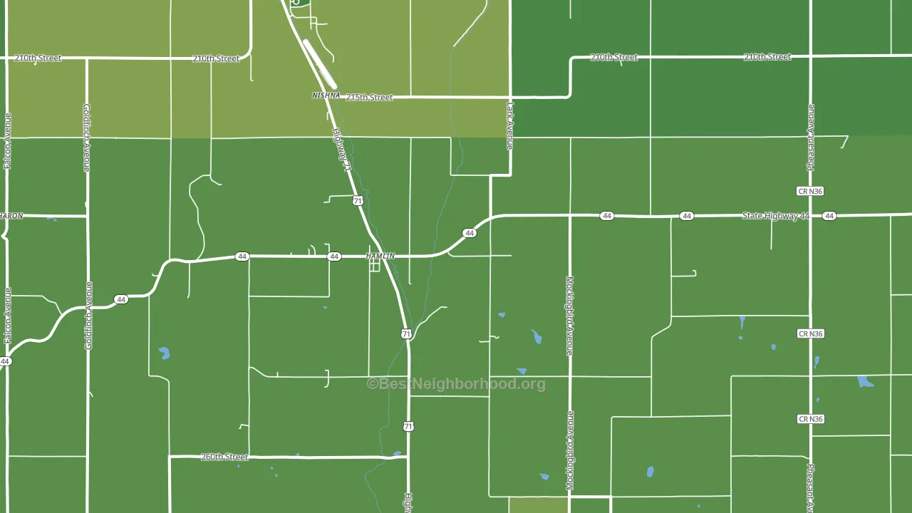 50117, IA block-group voter-turnout map