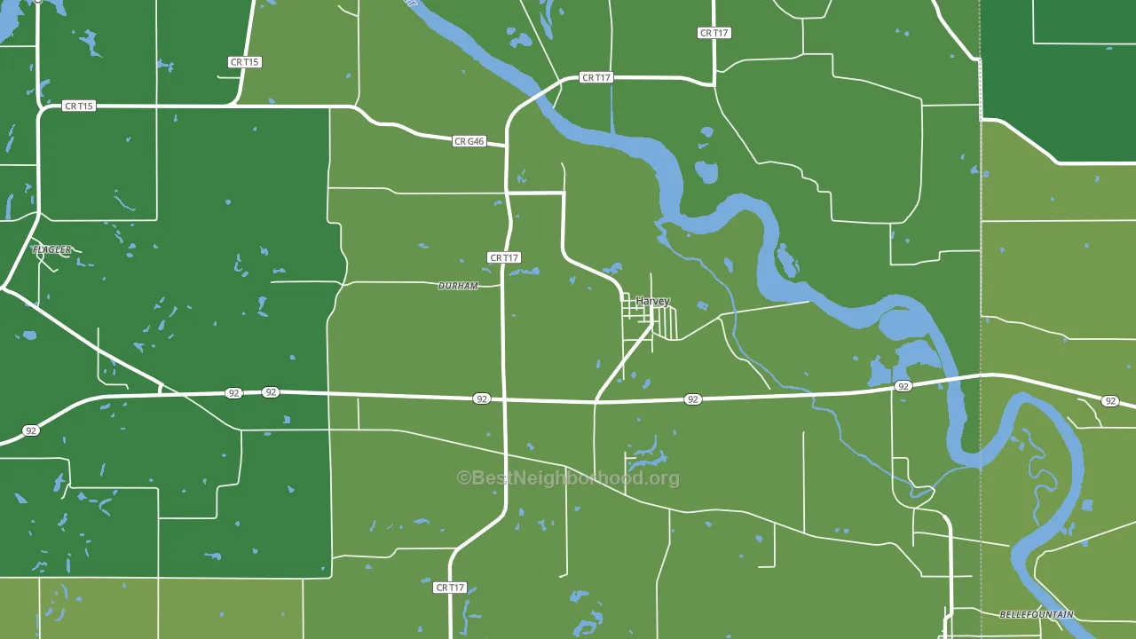 50119, IA block-group voter-turnout map