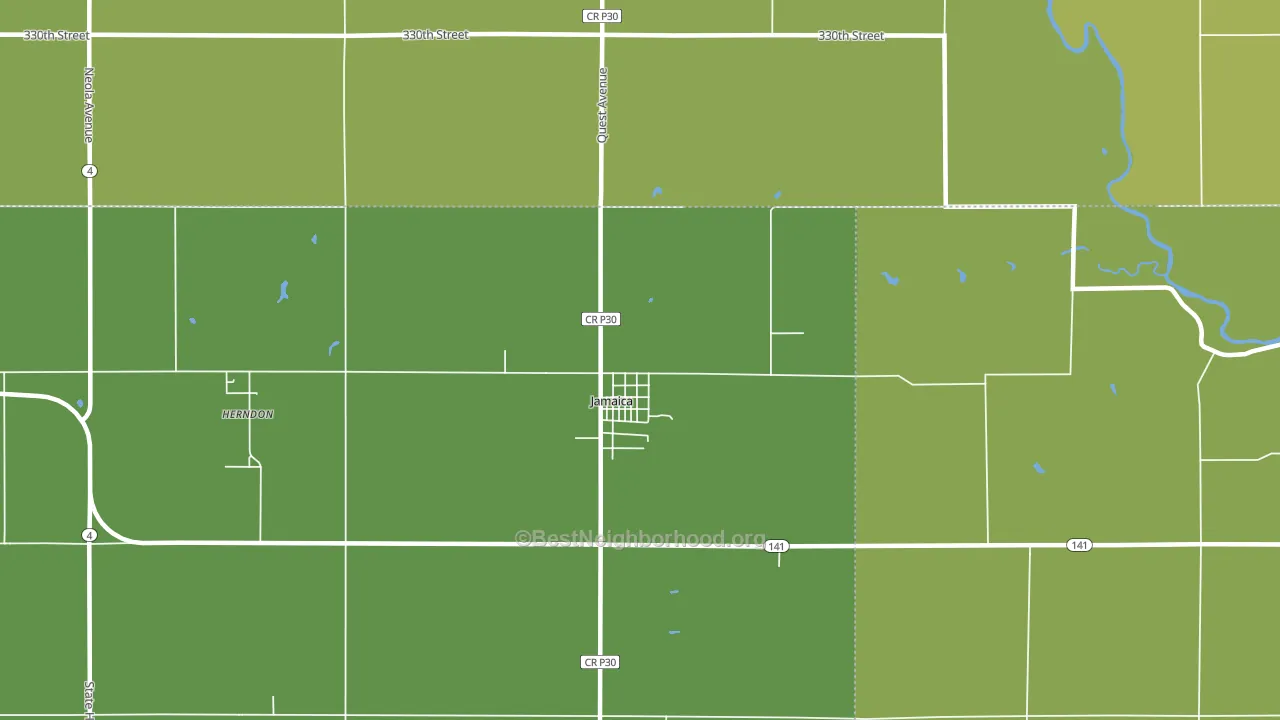 50128, IA block-group voter-turnout map