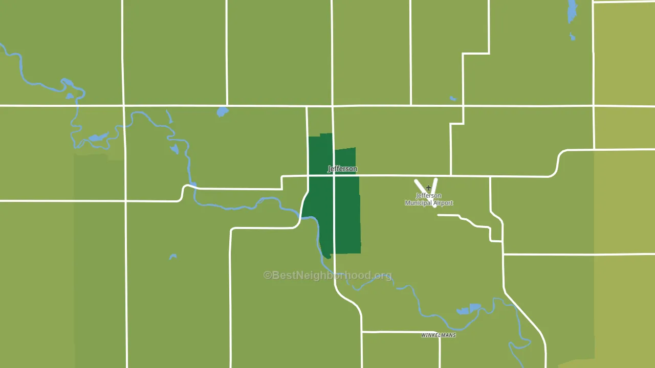 50129, IA block-group voter-turnout map