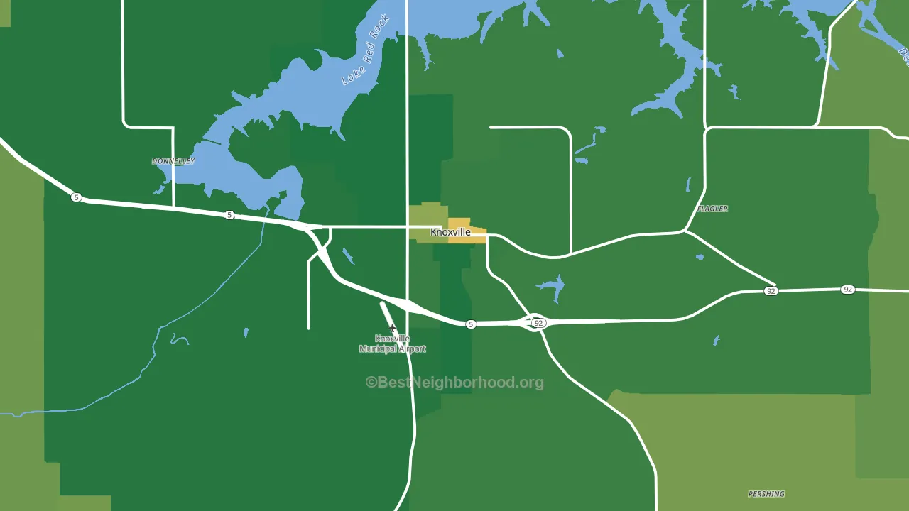 50138, IA block-group voter-turnout map
