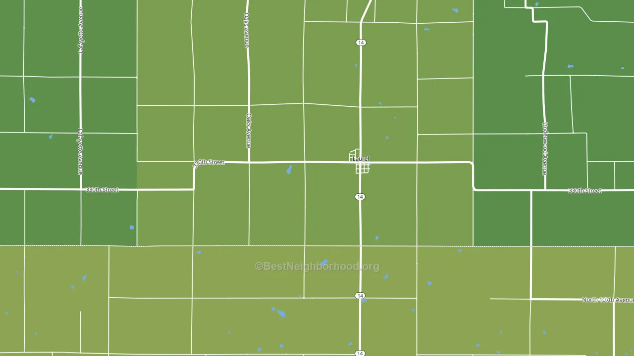 50141, IA block-group voter-turnout map