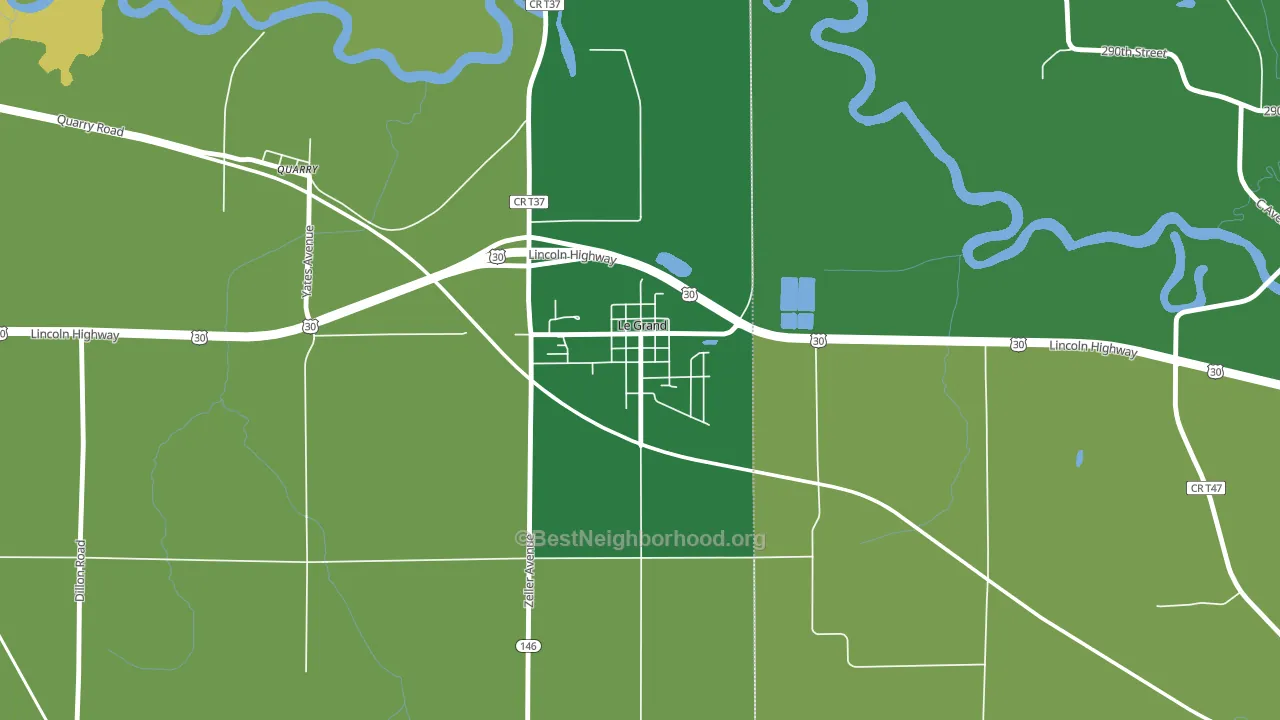 50142, IA block-group voter-turnout map