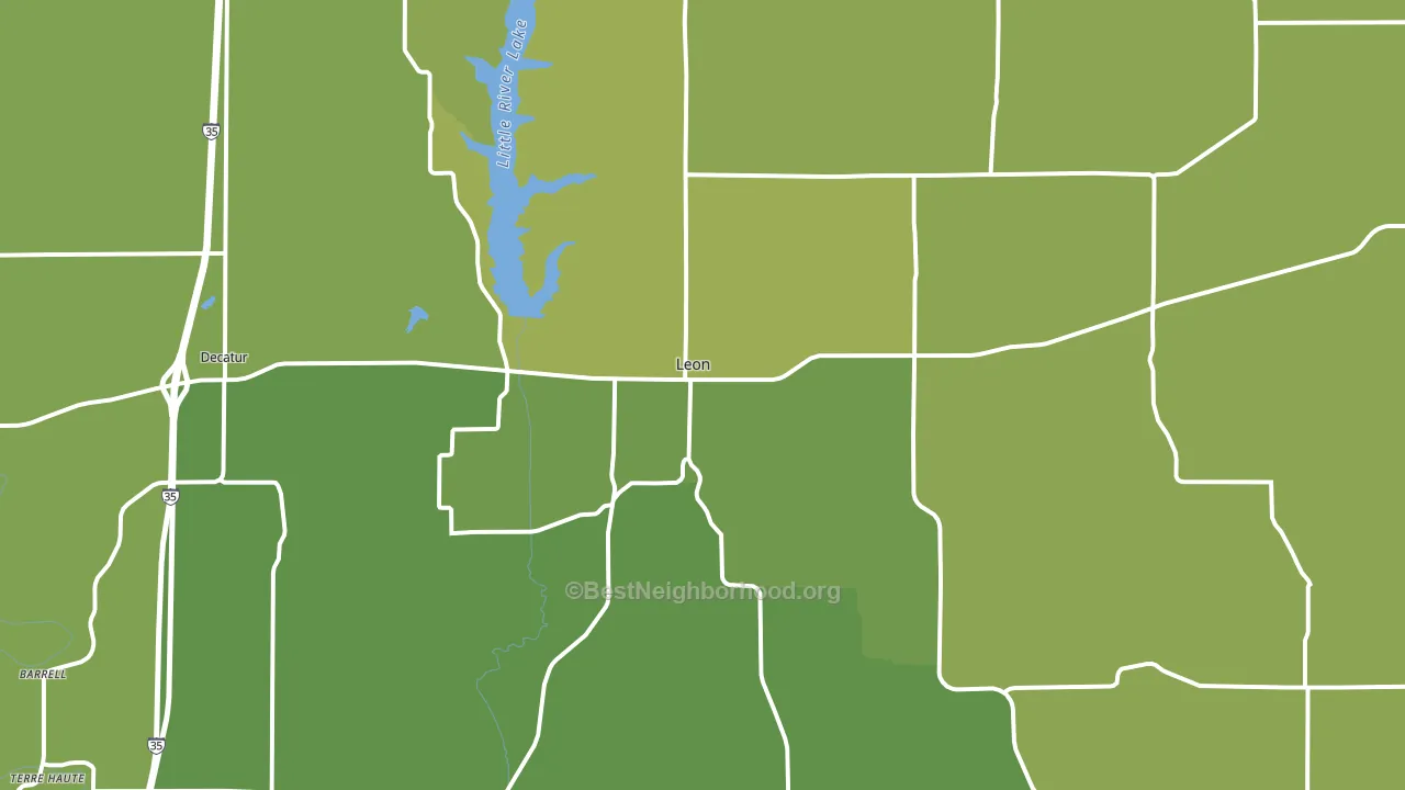 50144, IA block-group voter-turnout map