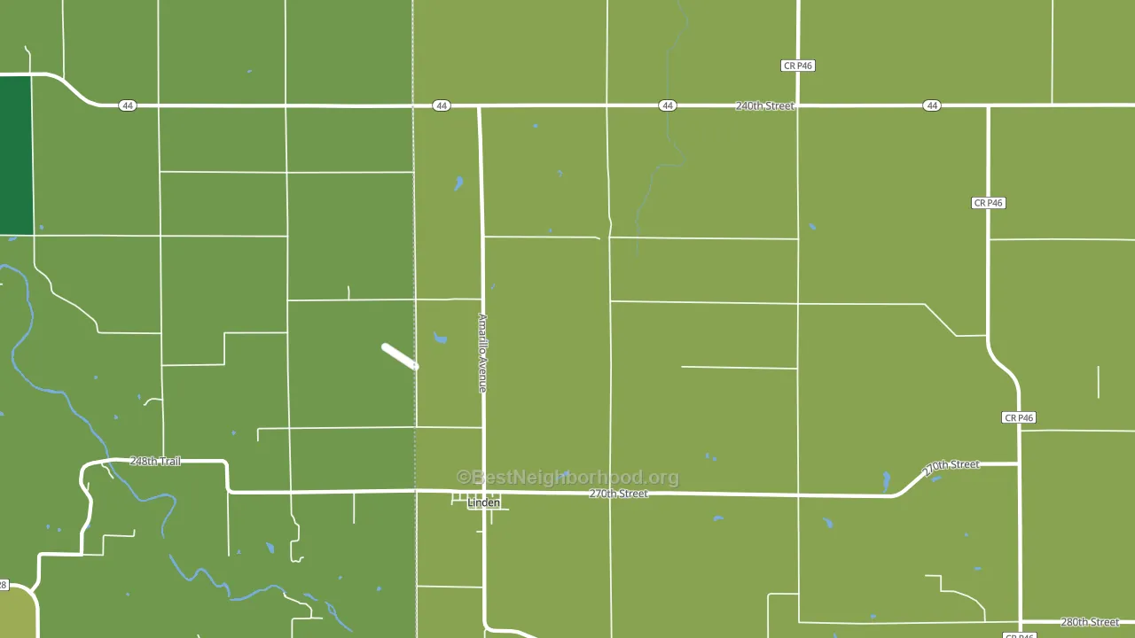 50146, IA block-group voter-turnout map