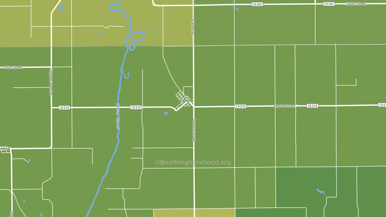 50148, IA block-group voter-turnout map