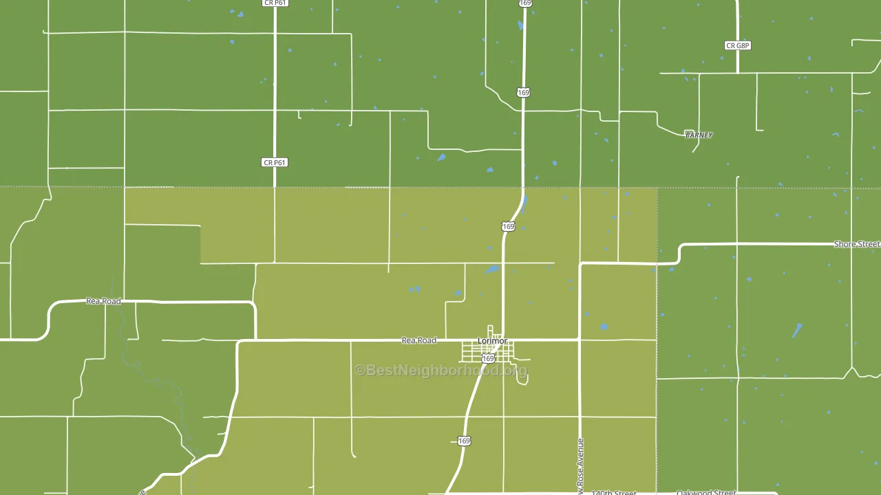 50149, IA block-group voter-turnout map
