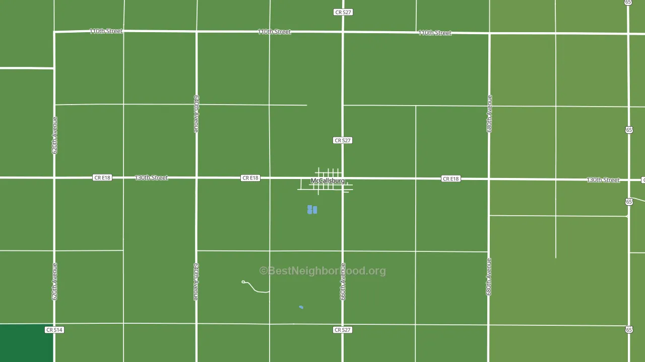 50154, IA block-group voter-turnout map
