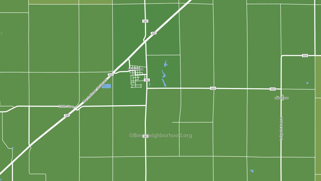 50162, IA block-group voter-turnout map