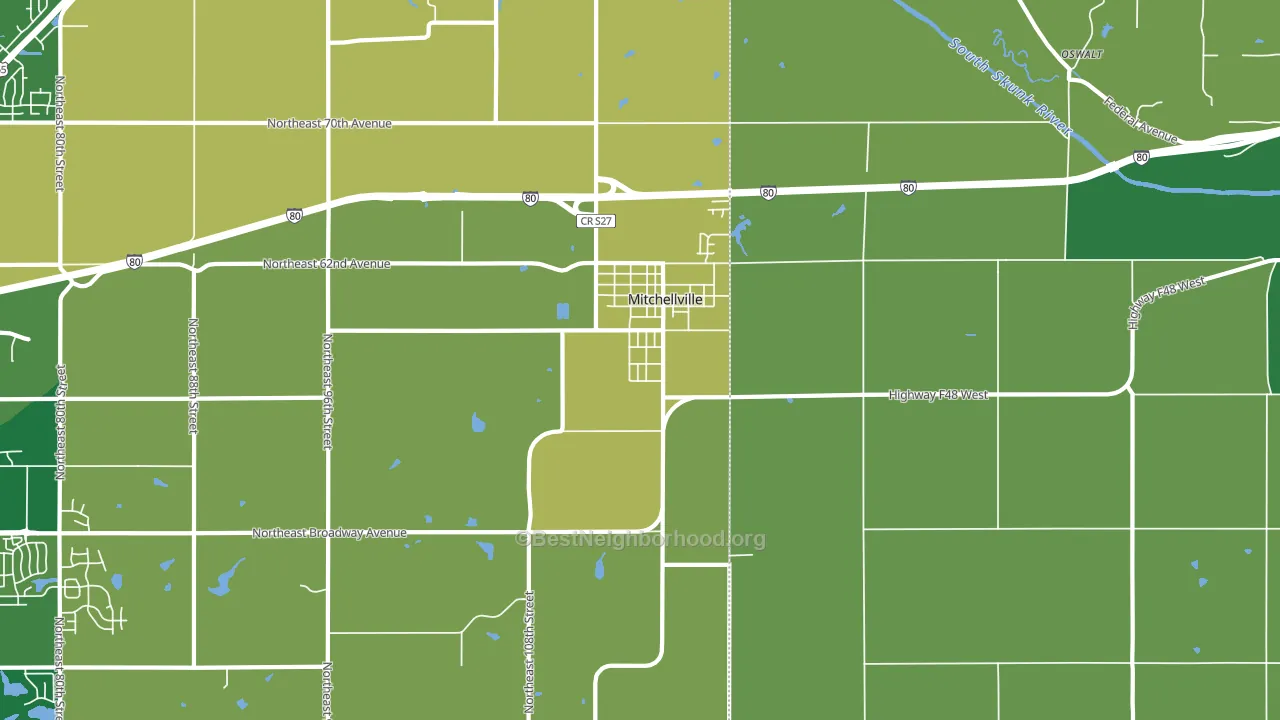 50169, IA block-group voter-turnout map