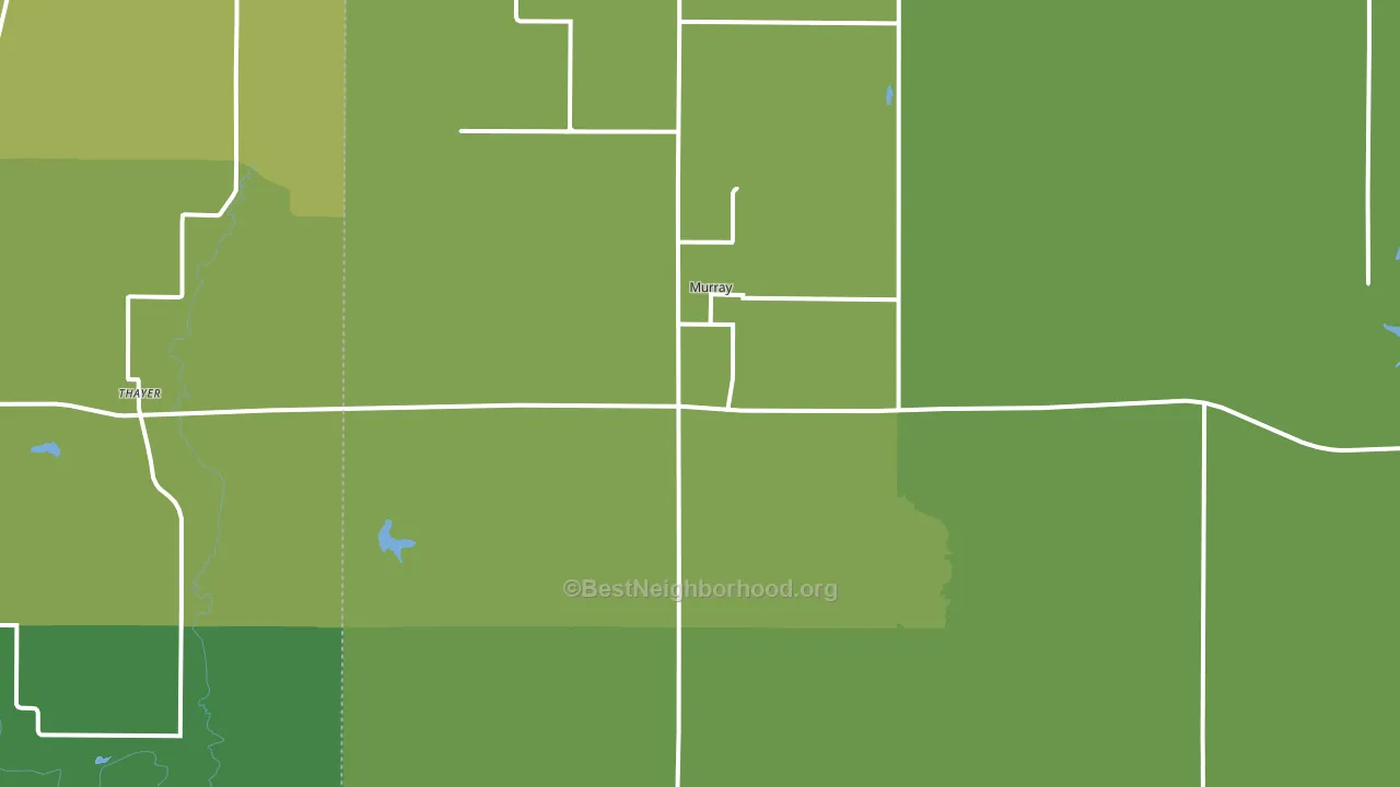 50174, IA block-group voter-turnout map