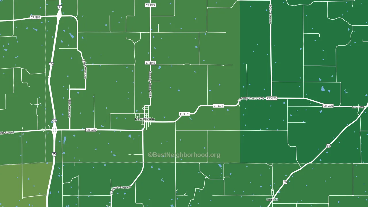 50210, IA block-group voter-turnout map
