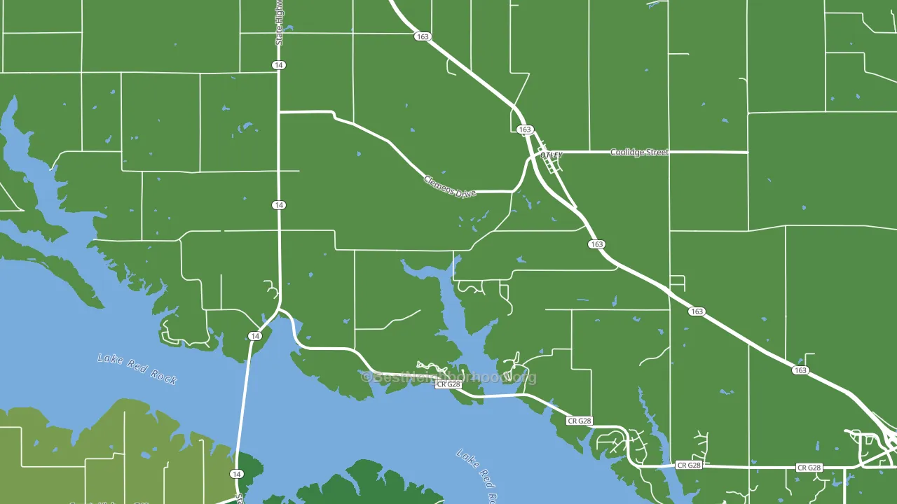 50214, IA block-group voter-turnout map