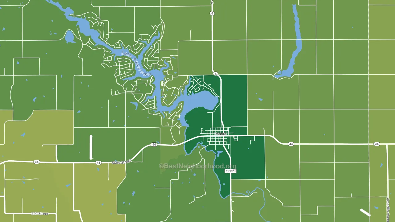 50216, IA block-group voter-turnout map