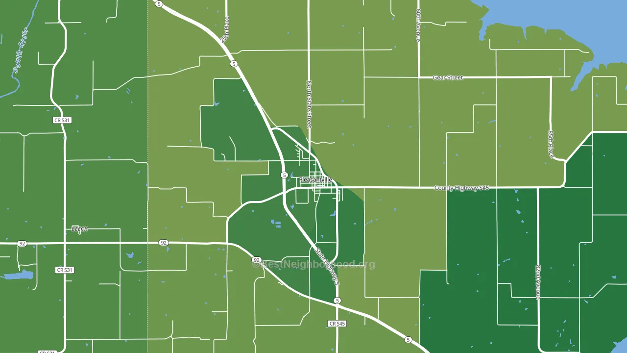 50225, IA block-group voter-turnout map