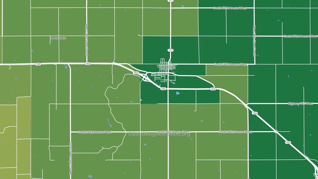 50228, IA block-group voter-turnout map