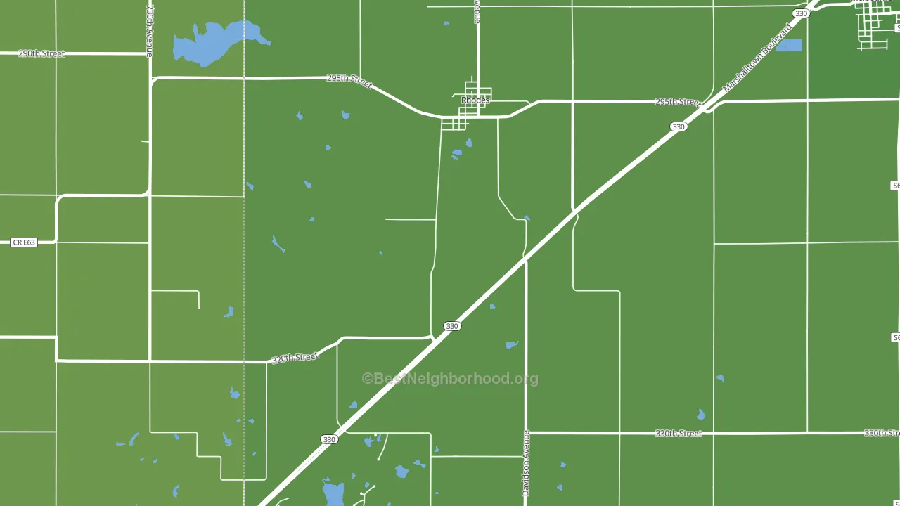 50234, IA block-group voter-turnout map