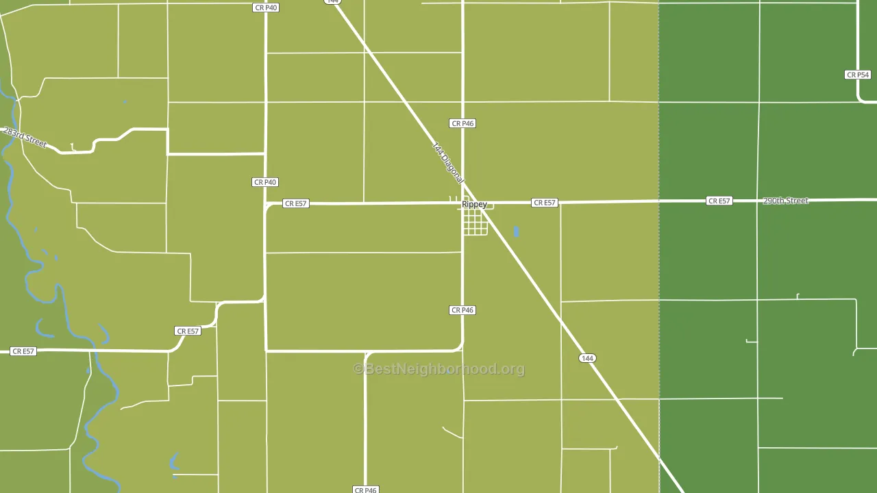 50235, IA block-group voter-turnout map