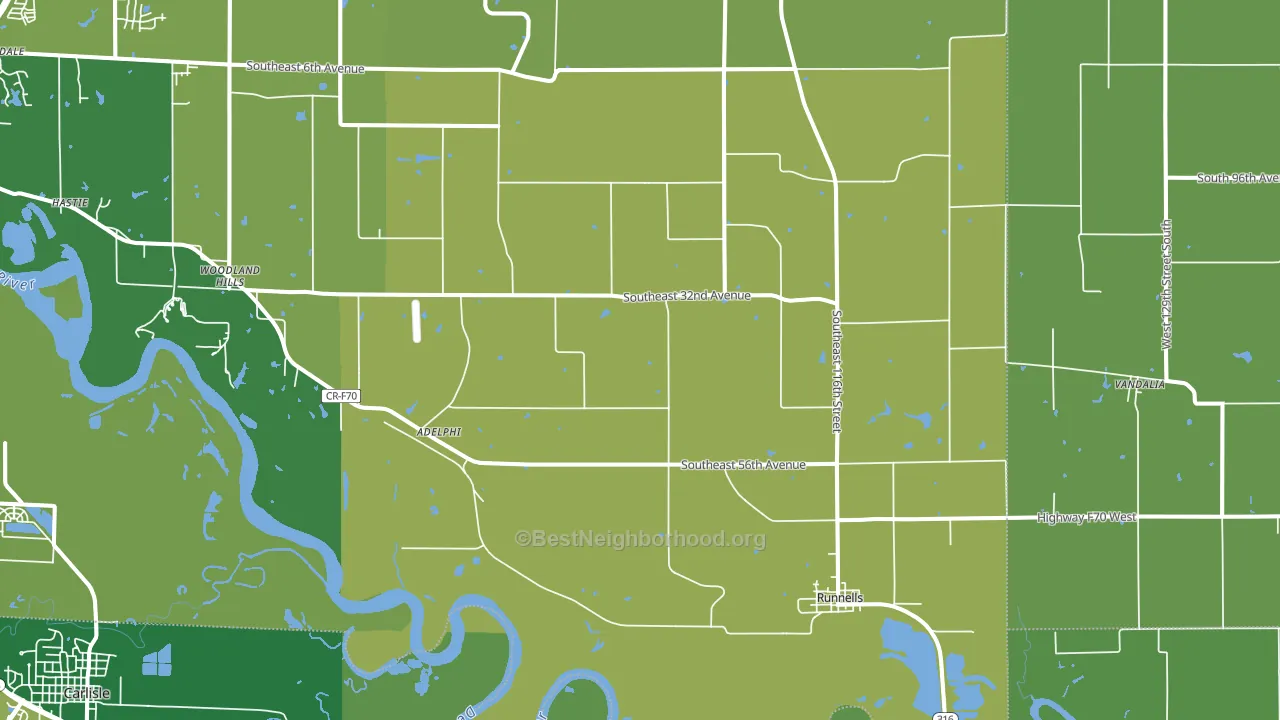 50237, IA block-group voter-turnout map