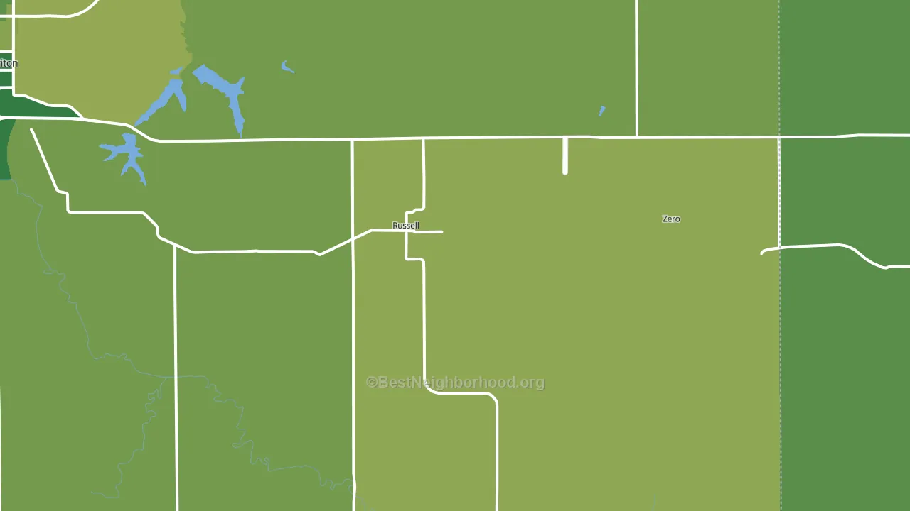 50238, IA block-group voter-turnout map