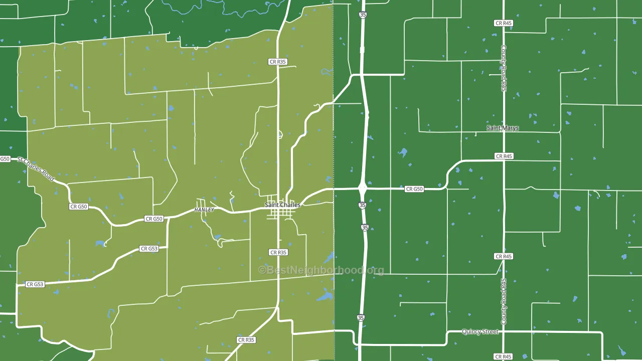 50240, IA block-group voter-turnout map