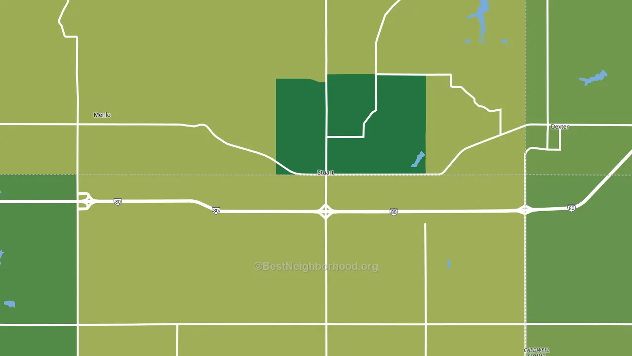 50250, IA block-group voter-turnout map